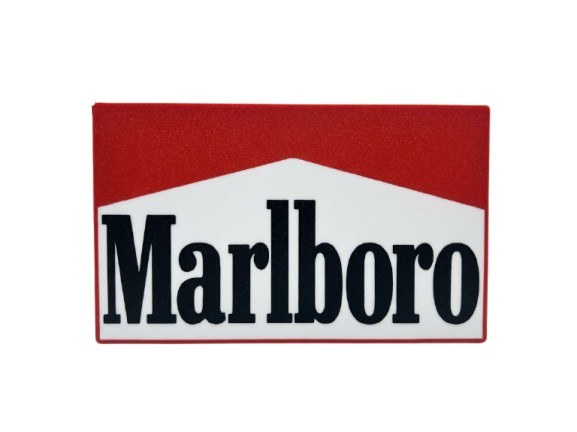 Insegna Decorativa "Marlboro" stampato in 3D