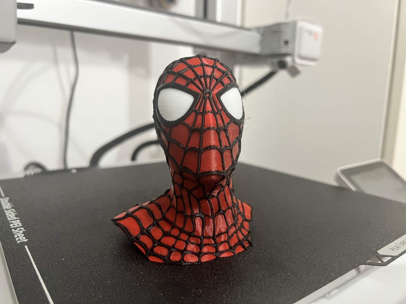 Busto Spider-Man stampato in 3D